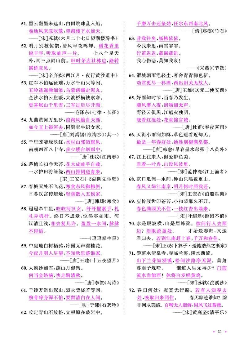 语文系统总复习知识梳理_小升初考点大全（语文英语）_语文《小升初考点大全》