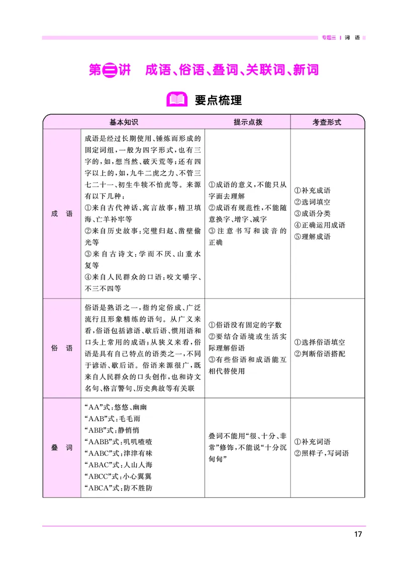 语文系统总复习考点大全_小升初考点大全（语文英语）_语文《小升初考点大全》