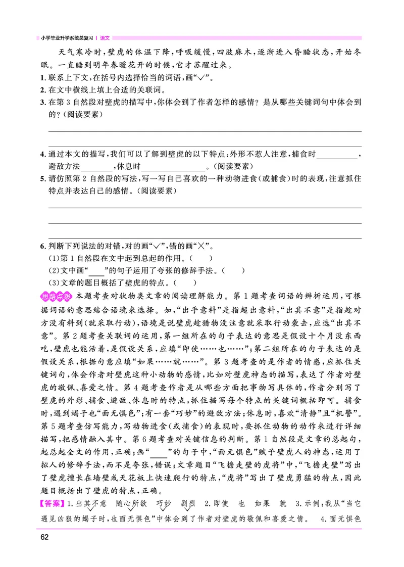 语文系统总复习考点大全_小升初考点大全（语文英语）_语文《小升初考点大全》