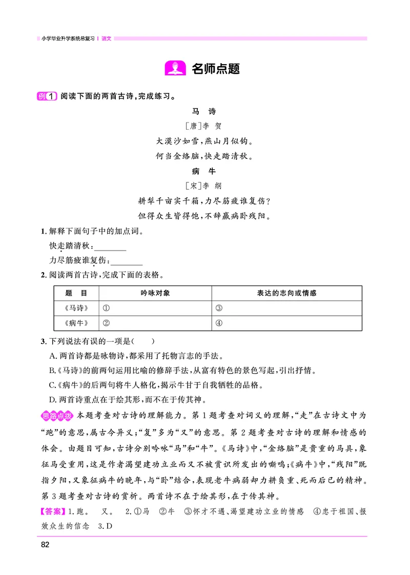 语文系统总复习考点大全_小升初考点大全（语文英语）_语文《小升初考点大全》