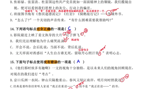 小升初语文提分专练04标点符号的运用解析（21页）_26年小升初语文《提分专练》_小升初语文提分专练04标点符号的运用
