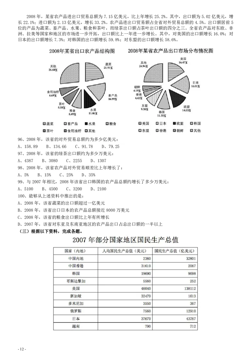 2010年国家公务员考试《行测》真题卷_国考省考_国考2000-2026真题pdf_2000-2025国考行测PDF_行测-真题