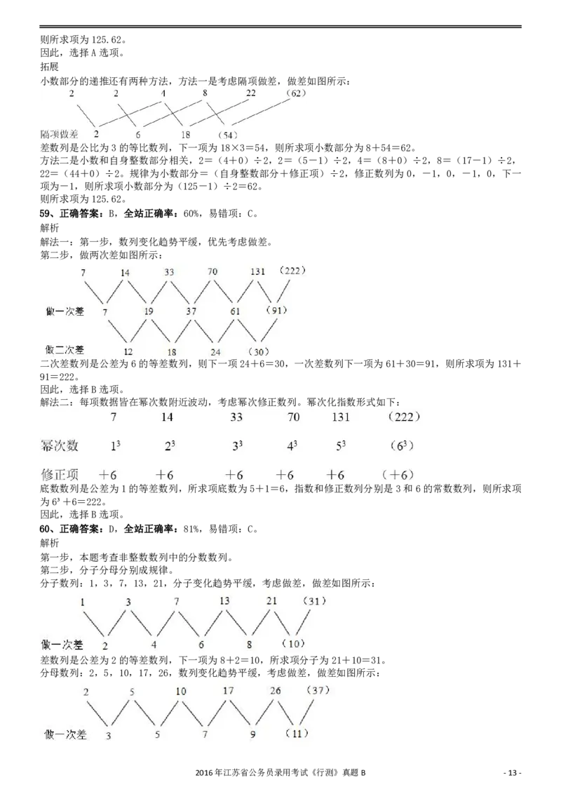 2016年0312江苏公务员考试《行测》真题（B卷）参考答案及解析_国考省考_省考真题_15江苏公务员考试真题pdf版_江苏公务员考试真题&mdash;&mdash;行测08-25_行测答案及解析
