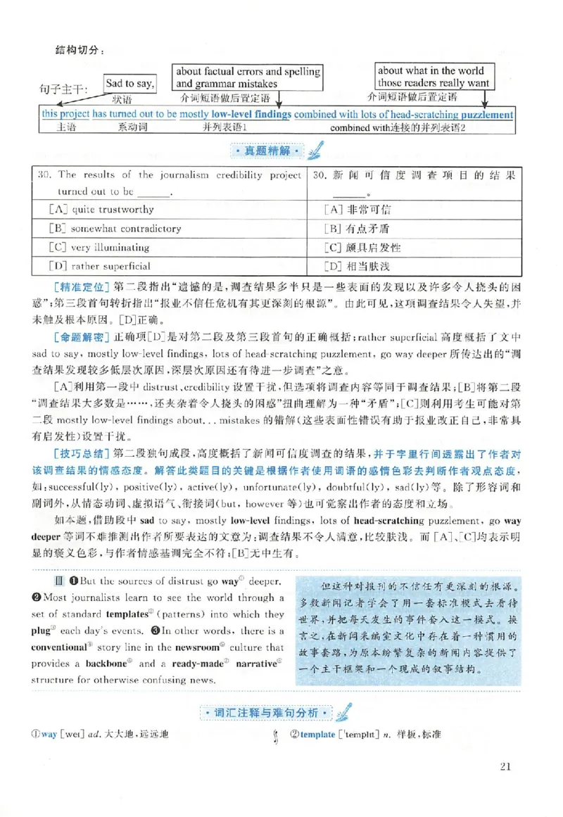 黄皮书--2001年真题解析（英语一）_考研英语真题（英一＋英二）_1980-2025真题一定要先转存再观看（否则资料不完整）_考研英语二历年真题_赠送：真题逐词翻译（2005-2023年）_英语二