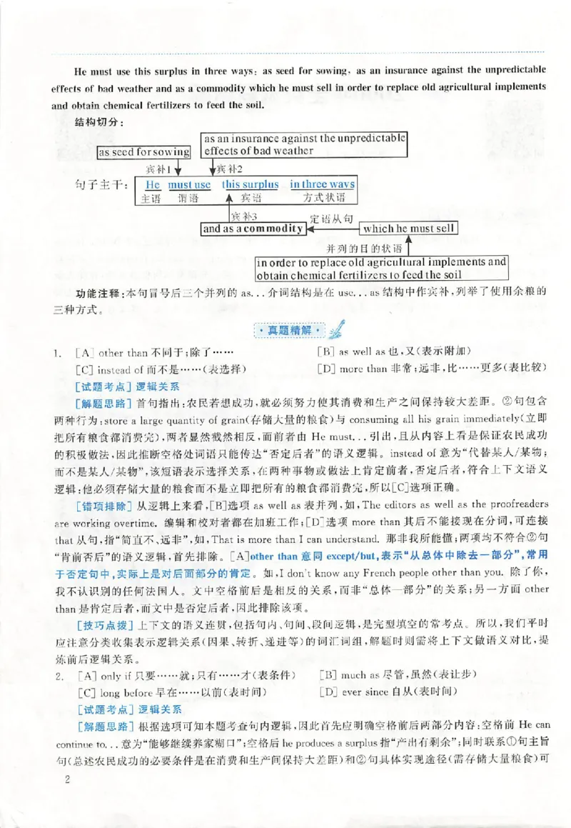 黄皮书--2000年真题解析（英语一）_考研英语真题（英一＋英二）_1980-2025真题一定要先转存再观看（否则资料不完整）_考研英语二历年真题_赠送：真题逐词翻译（2005-2023年）_英语二