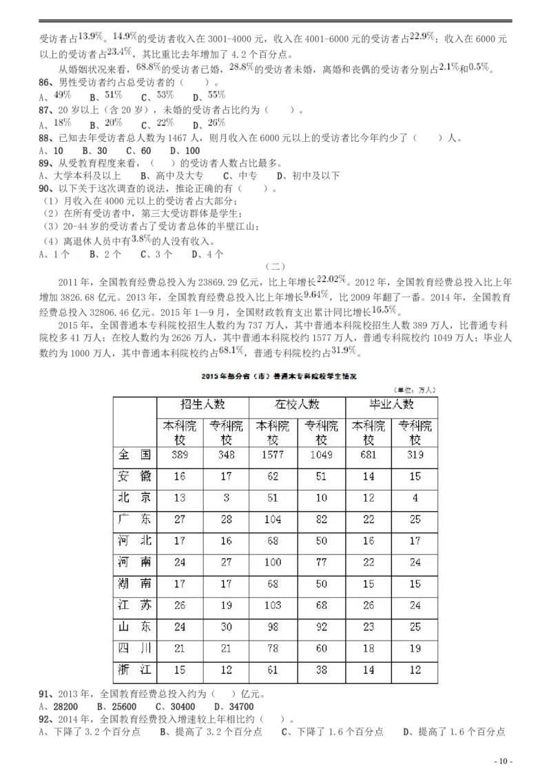 2017年广州市公务员考试《行测》真题_国考省考_省考真题_32广州公务员考试真题pdf版_广州公务员考试真题&mdash;&mdash;行测05-18PDF版_题目
