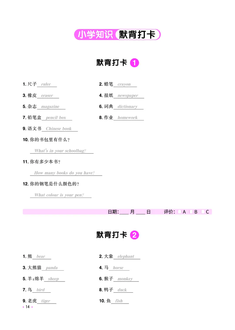 知识导图-全国教用_小升初考点大全（语文英语）_英语《小升初考点大全》