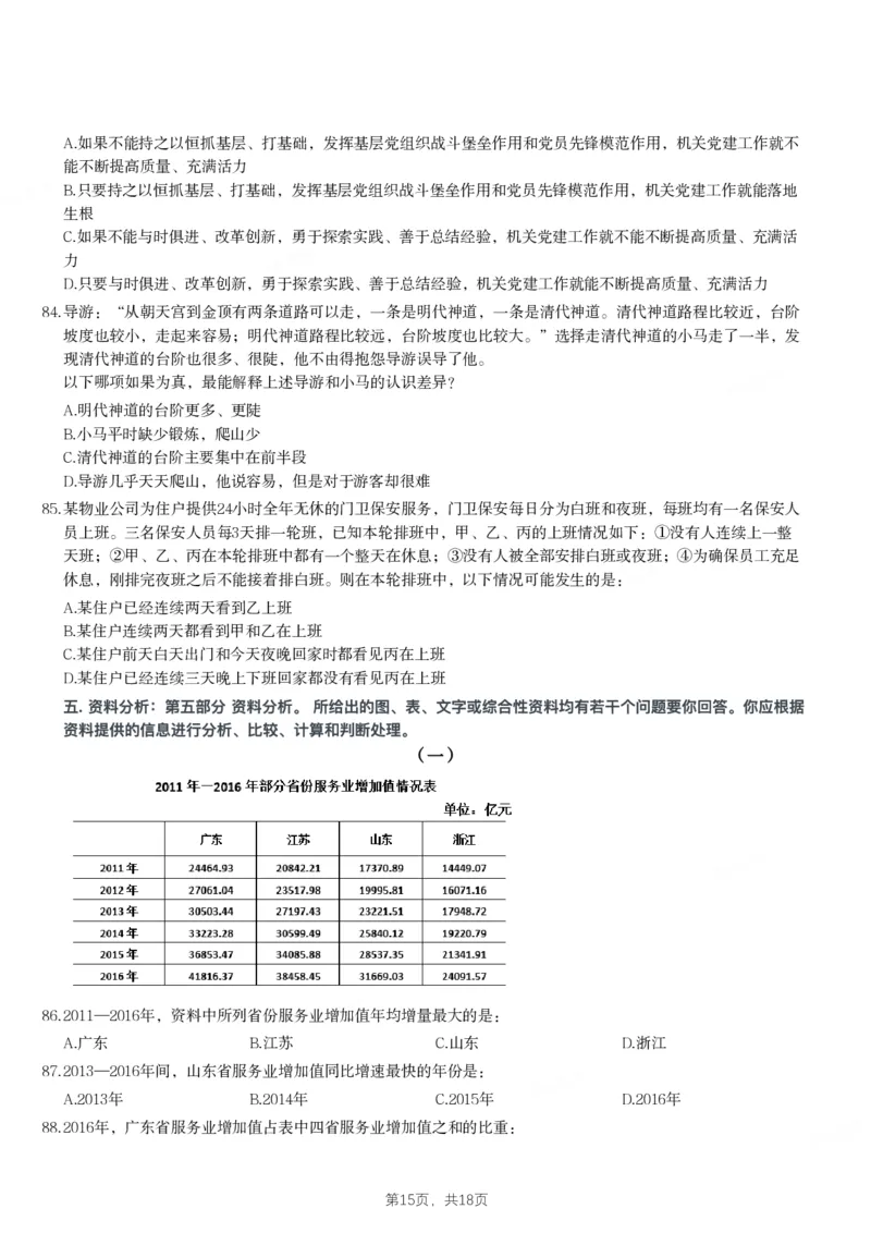2021年四川下半年公务员录用考试《行测》试题_国考省考_省考真题_25四川公务员考试真题pdf版_四川公务员考试真题&mdash;&mdash;行测（07-25）_题目