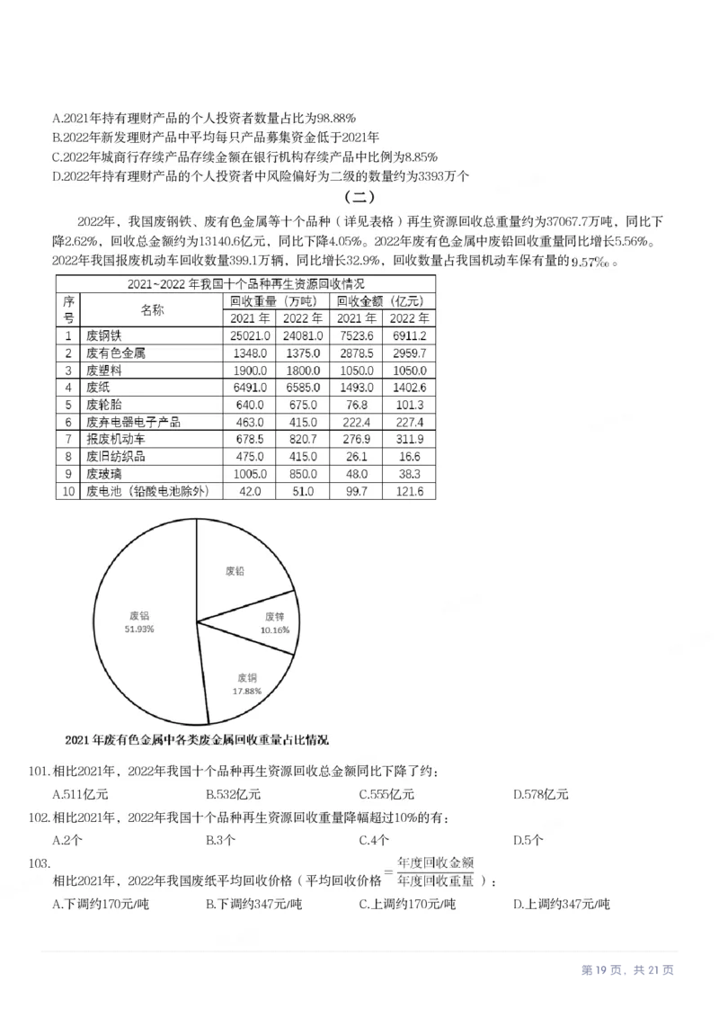 2024年安徽省公务员录用考试《行测》题_国考省考_省考真题_01安徽公务员考试真题pdf版_安徽公务员考试真题&mdash;&mdash;行测06-25_题目