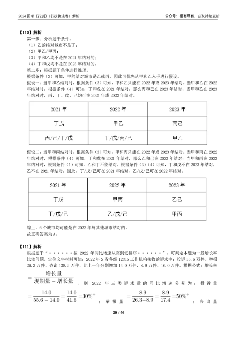2024年国考《行测》（行政执法）答案+解析_国考省考_国考2000-2026真题pdf_2000-2025国考行测PDF_行测-答案及解析