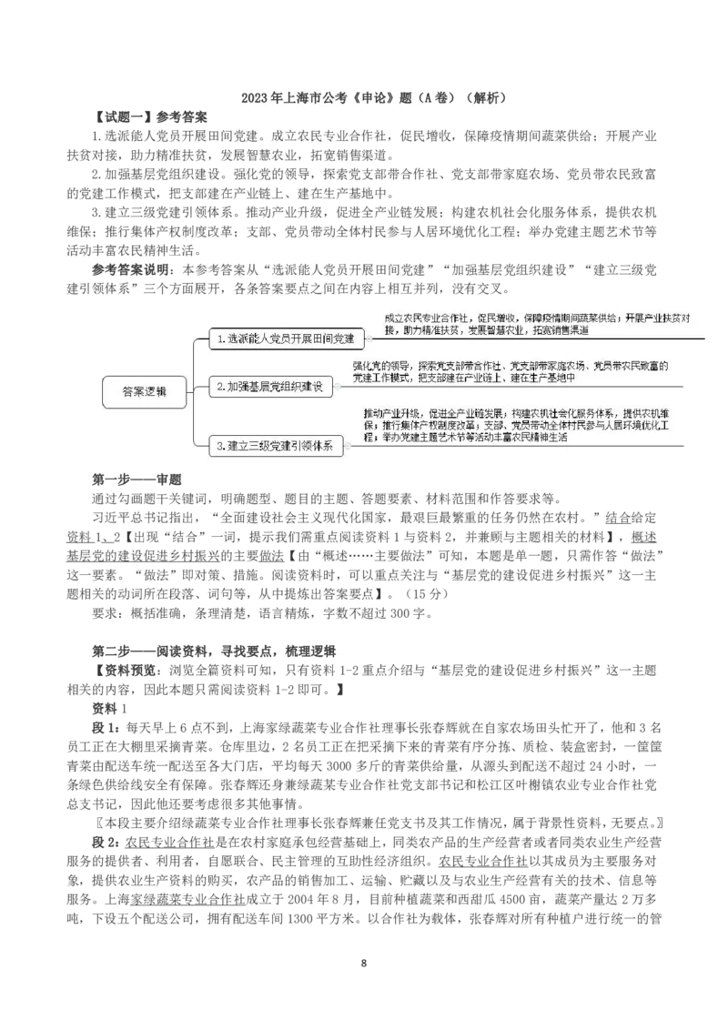2023年上海市公考《申论》（A卷）真题及答案_国考省考_省考真题_24上海公务员考试真题pdf版_上海公务员考试真题&mdash;&mdash;申论03-24