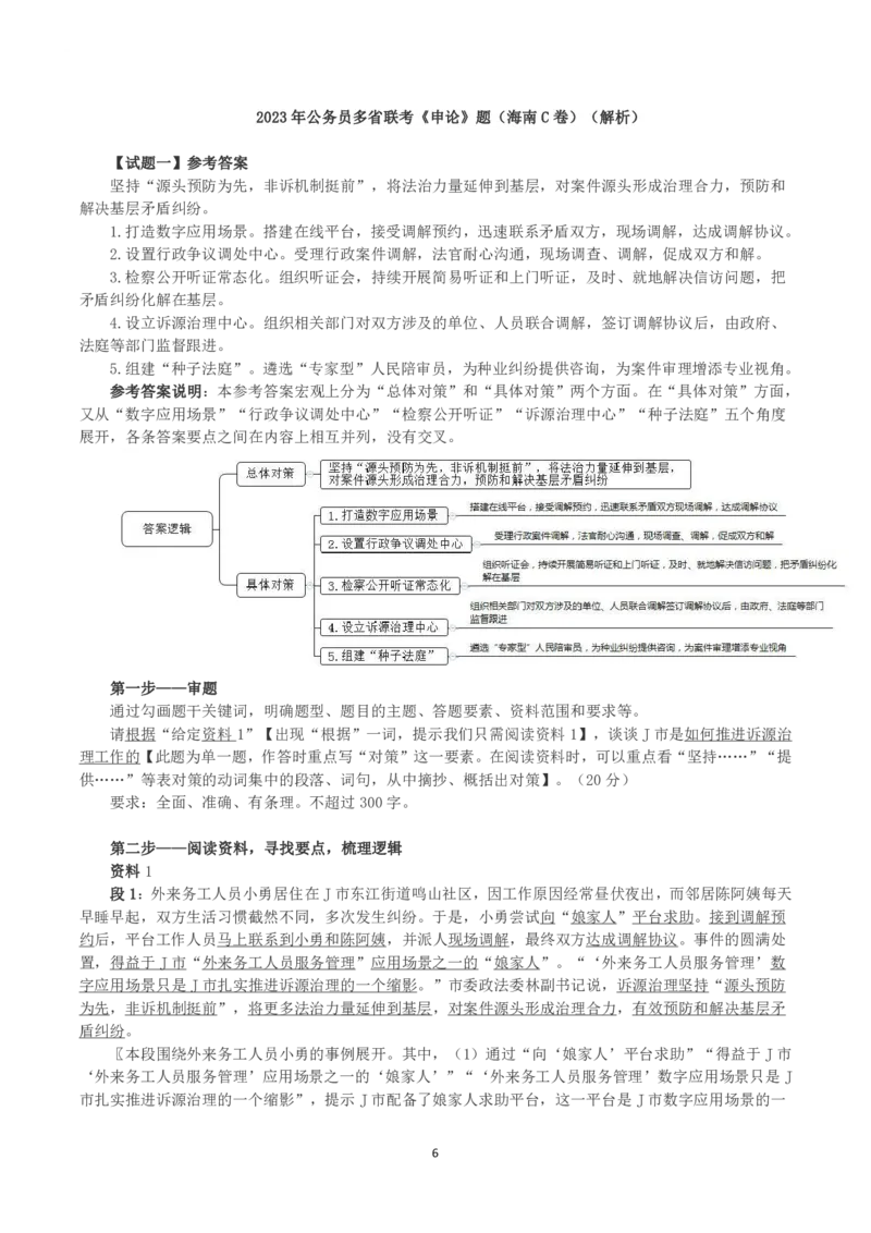2023年公务员多省联考《申论》（海南C卷）真题及答案_国考省考_省考真题_08海南公务员考试真题pdf版_海南公务员考试真题&mdash;&mdash;申论（06~24）