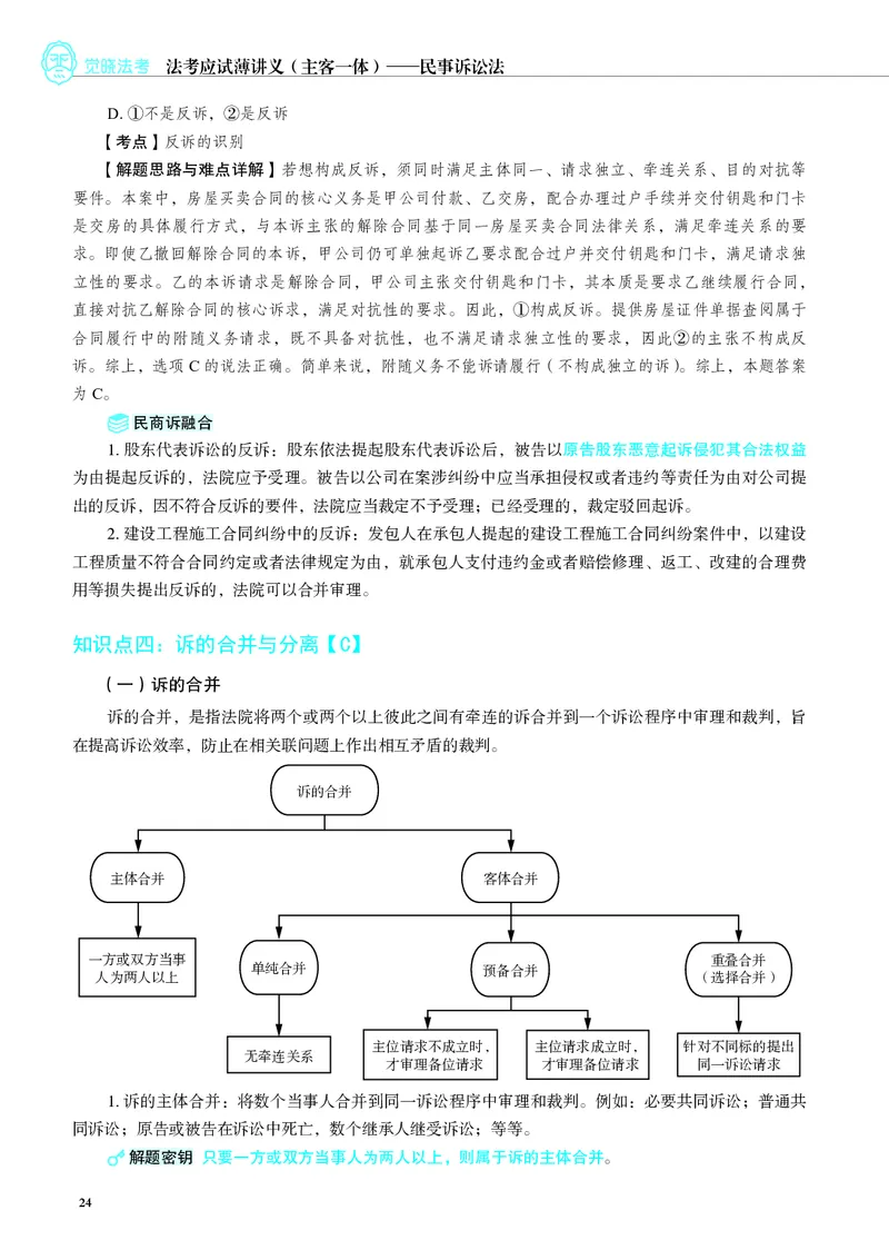 26觉晓应试薄讲义民诉韩心怡_26精讲卷_26众合法考精讲pdf_赠