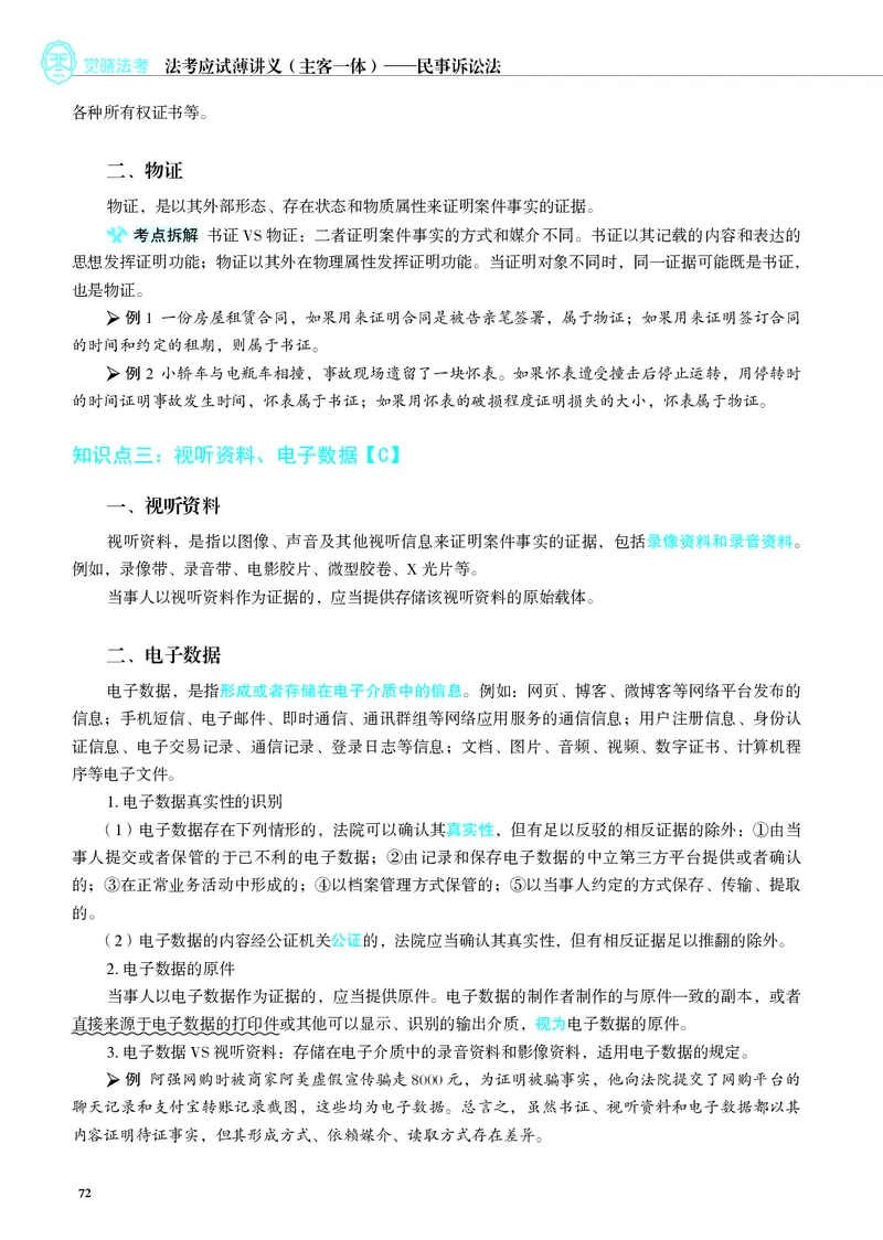 26觉晓应试薄讲义民诉韩心怡_26精讲卷_26众合法考精讲pdf_赠