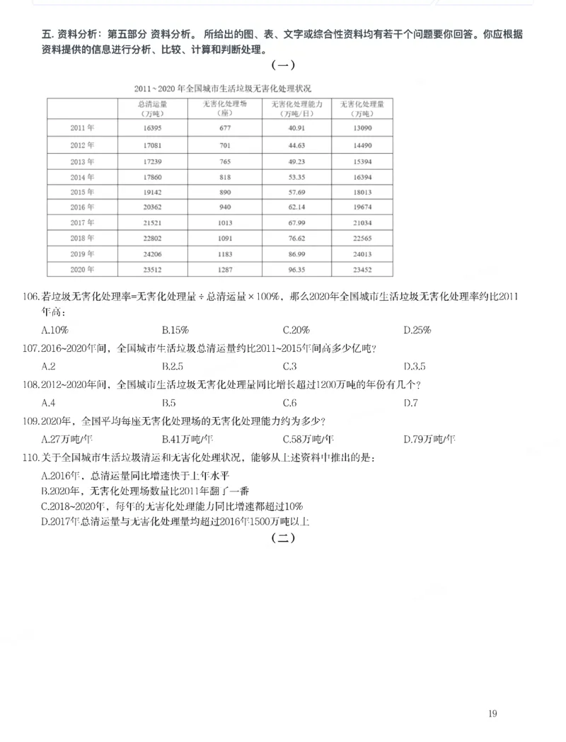 2022年河南省公务员录用考试《行测》题_国考省考_省考真题_10河南公务员考试真题pdf版_河南公务员考试真题&mdash;&mdash;行测06-25_题目