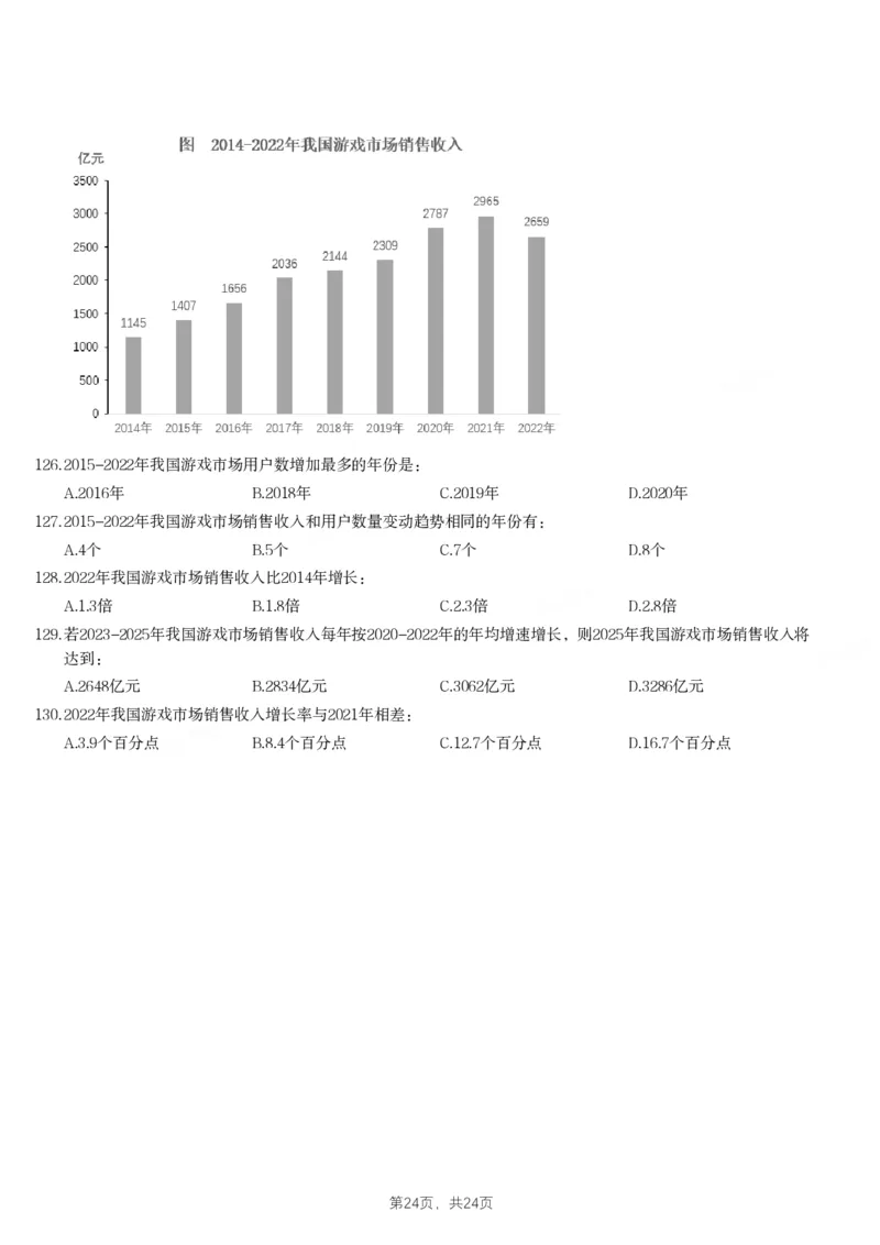 2024年江苏省公务员录用考试《行测》题（C类）_国考省考_省考真题_15江苏公务员考试真题pdf版_江苏公务员考试真题&mdash;&mdash;行测08-25_行测题目