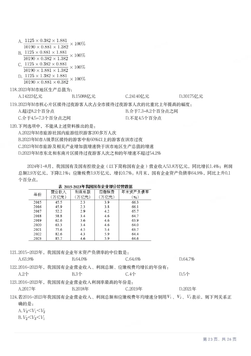 2025年江苏省公务员录用考试《行测》题（C类）_国考省考_省考真题_15江苏公务员考试真题pdf版_江苏公务员考试真题&mdash;&mdash;行测08-25_行测题目