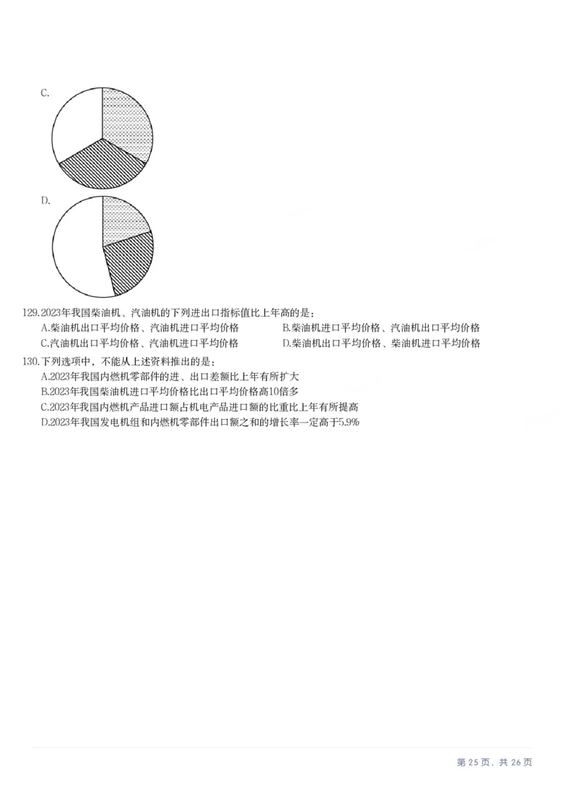 2025年江苏省公务员录用考试《行测》题（C类）_国考省考_省考真题_15江苏公务员考试真题pdf版_江苏公务员考试真题&mdash;&mdash;行测08-25_行测题目