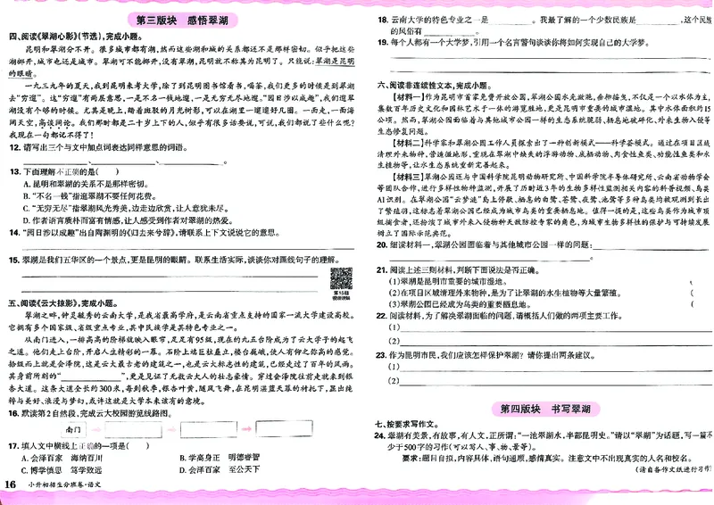 2025版王朝霞小升初招生分班语文_小升初招生分班（语数英）