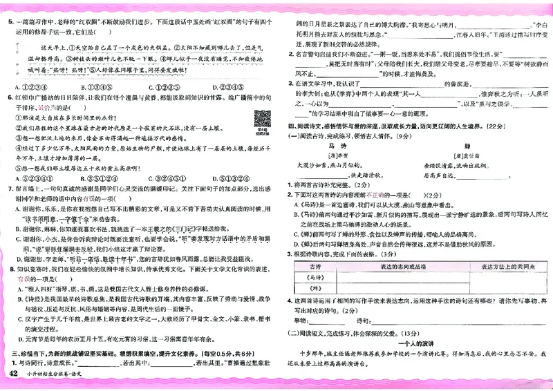 2025版王朝霞小升初招生分班语文_小升初招生分班（语数英）