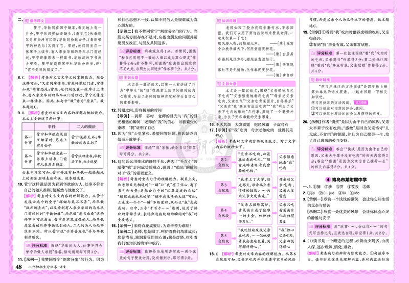 2025版王朝霞小升初招生分班语文_小升初招生分班（语数英）