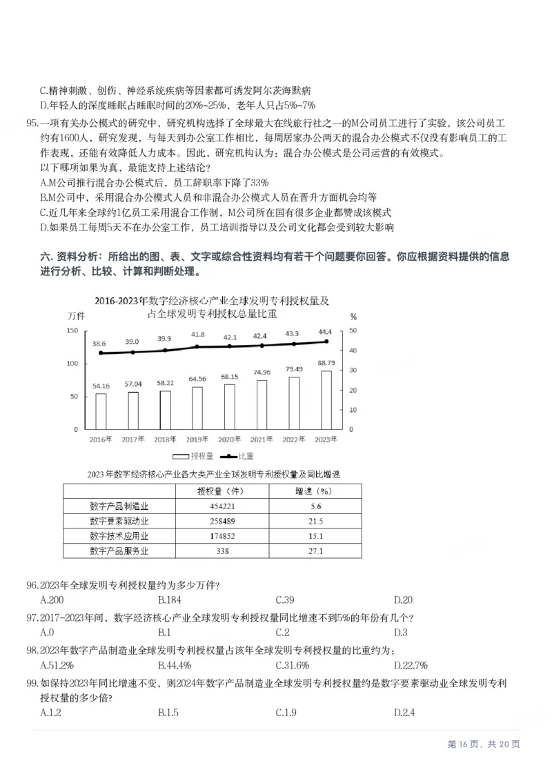 2025年海南省公务员录用考试《行测》题_国考省考_省考真题_08海南公务员考试真题pdf版_海南公务员考试真题&mdash;&mdash;行测（09~25)_题目
