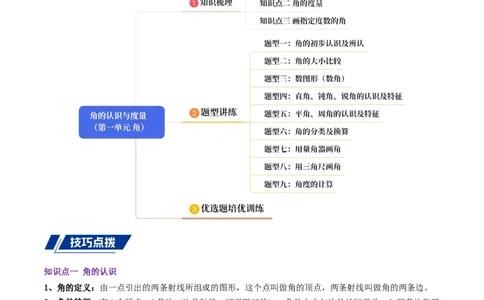 专项复习二角的认识与度量（角）导图+九大题型讲练+优选题拔尖练共47题（原卷版）(3)_三年级数学下册（苏教版）_母题专项练习-K36_2026版