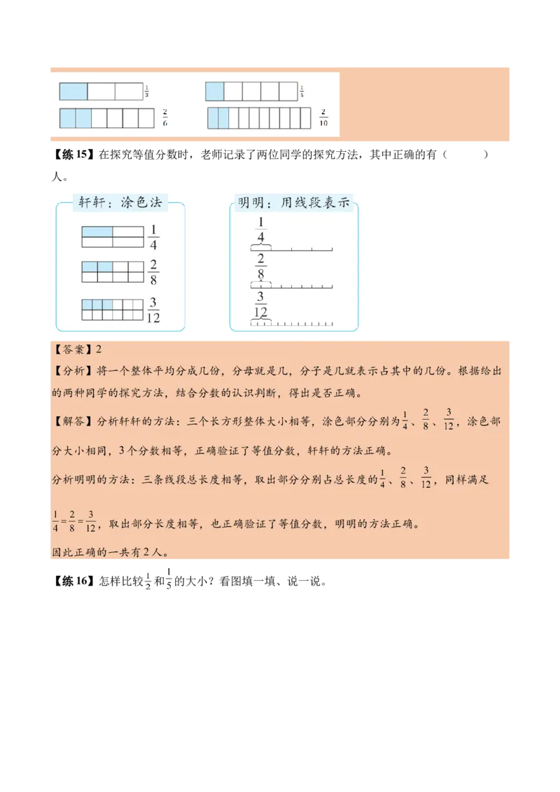 第六单元分数的初步认识（知识清单）（解析版）(1)_三年级数学下册（苏教版）_单元知识复习专项-K49_2026版