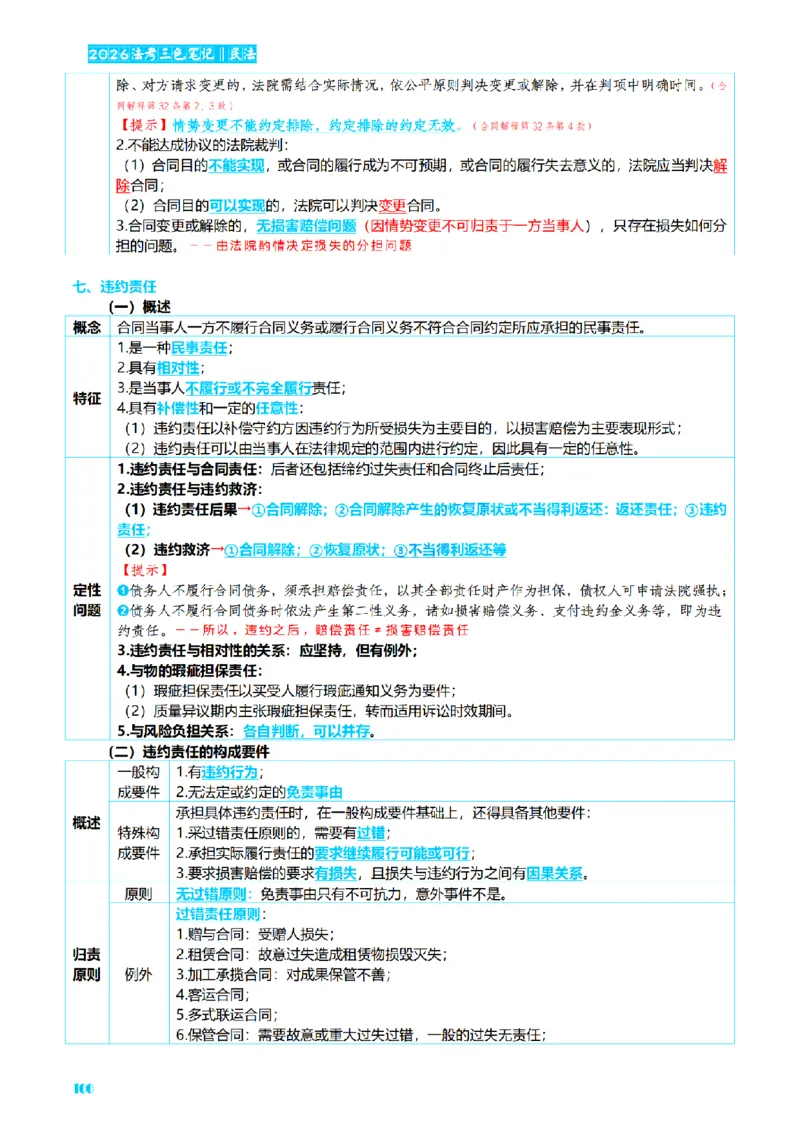 ⒉2026详细版三色笔记-民法-166页_26法考-三色笔记-最新版