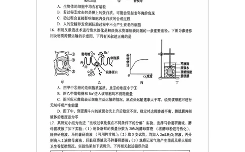 河南省三门峡市2024-2025学年高一上学期1月期末生物试题_2025年02月试卷_0224河南省三门峡市2024-2025学年高一上学期1月期末考试