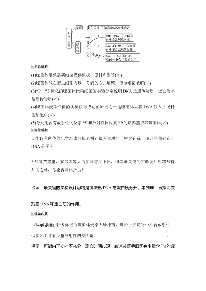 第16讲人类对遗传物质的探索过程_通用版（老高考）复习资料_2023年复习资料_一轮复习_2023年高考生物一轮复习讲义+课件（全国版）_2023年高考生物一轮复习讲义（全国版）