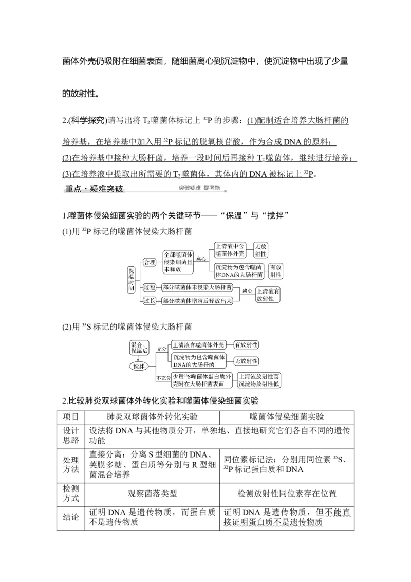 第16讲人类对遗传物质的探索过程_通用版（老高考）复习资料_2023年复习资料_一轮复习_2023年高考生物一轮复习讲义+课件（全国版）_2023年高考生物一轮复习讲义（全国版）