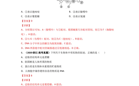 第7讲核酸是遗传信息的携带者-精准备考备战2023年高考生物一轮复习精品讲义（生物学必修1）（解析版）_通用版（老高考）复习资料_2023年复习资料_一轮复习