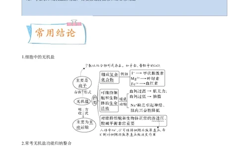 考向01组成细胞的分子-备战2023年高考生物一轮复习考点微专题（全国通用）（解析版）(1)_通用版（老高考）复习资料_2023年复习资料_一轮复习