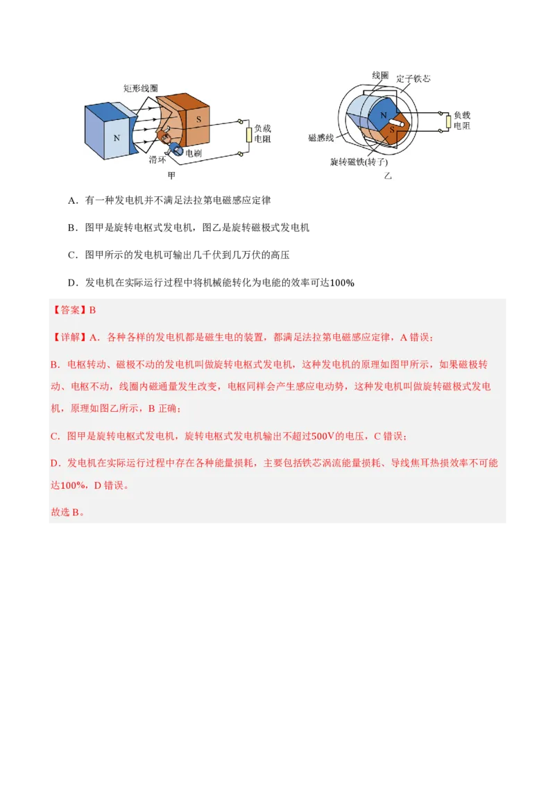 3.涡流、电磁阻尼和电磁驱动（举一反三讲义）（解析版）_2026高考物理_222026版物理《高考一轮复习举一反三》全国版_2026《高中物理&bull;举一反三系列》选修二(RJ)_第二章电磁感应