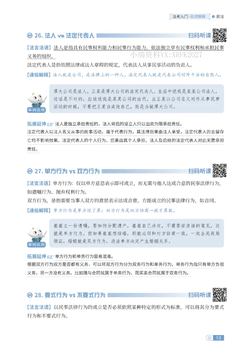 法考入门名词解释-民法_法考真题相关_名词解释篇_讲义