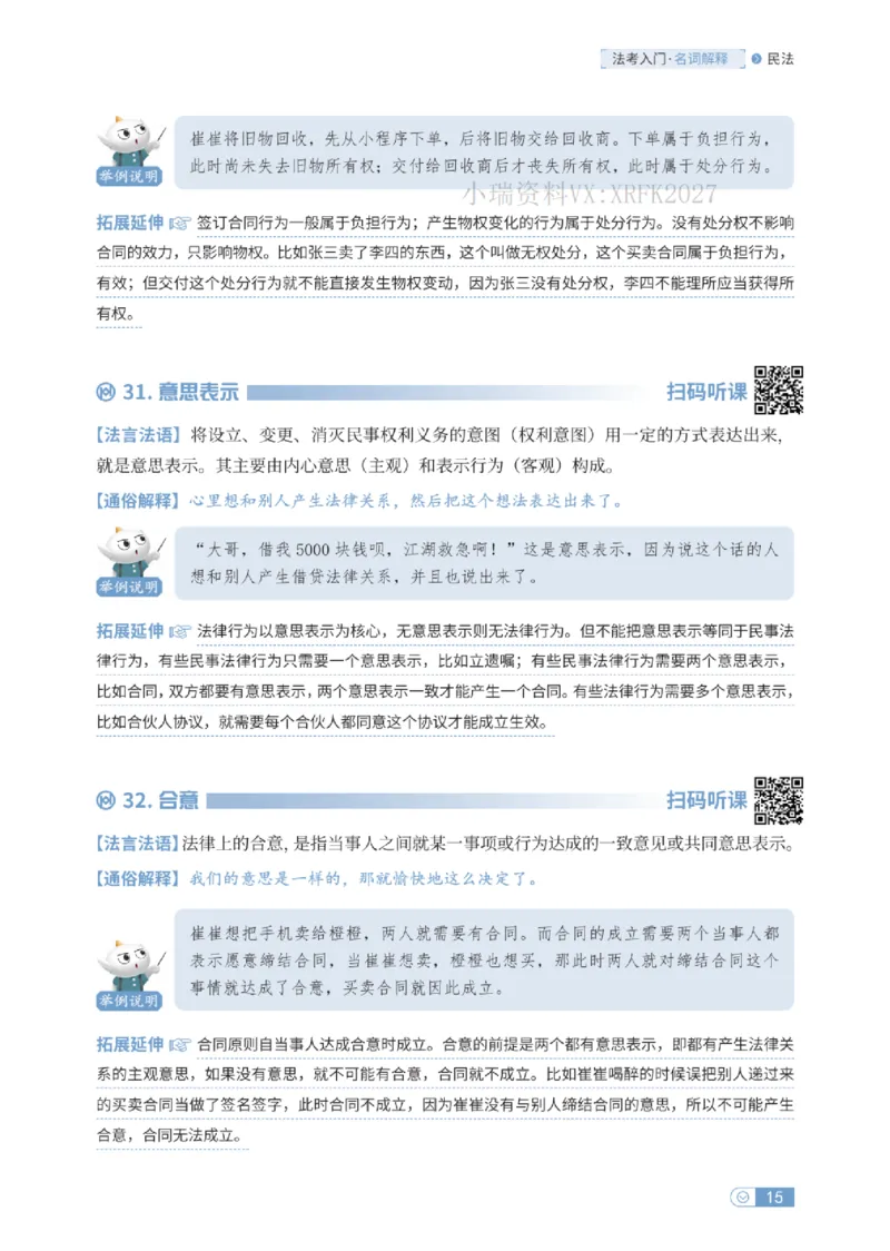 法考入门名词解释-民法_法考真题相关_名词解释篇_讲义