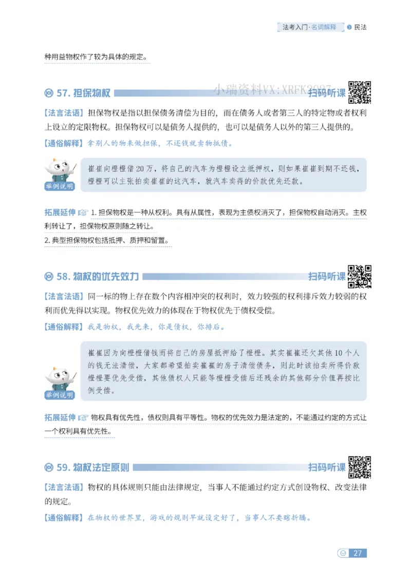 法考入门名词解释-民法_法考真题相关_名词解释篇_讲义