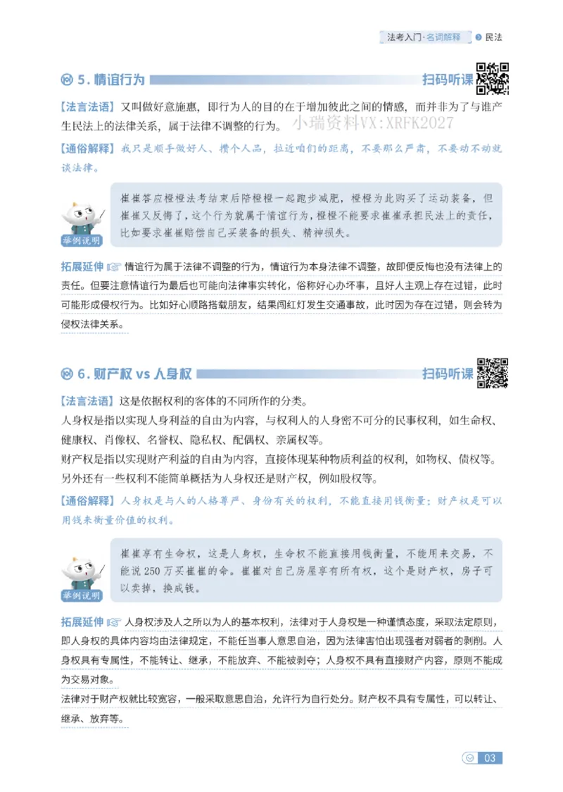 法考入门名词解释-民法_法考真题相关_名词解释篇_讲义