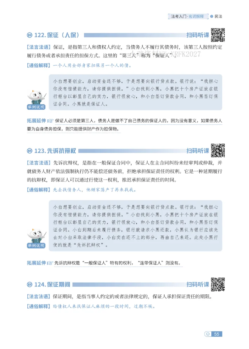 法考入门名词解释-民法_法考真题相关_名词解释篇_讲义