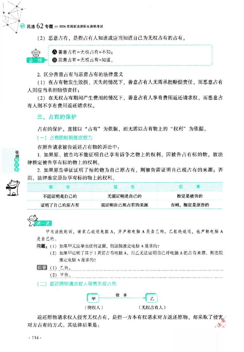 OCR电子书2026厚大法考理论卷民法62专题-张翔_26精讲卷_26众合法考精讲pdf_赠