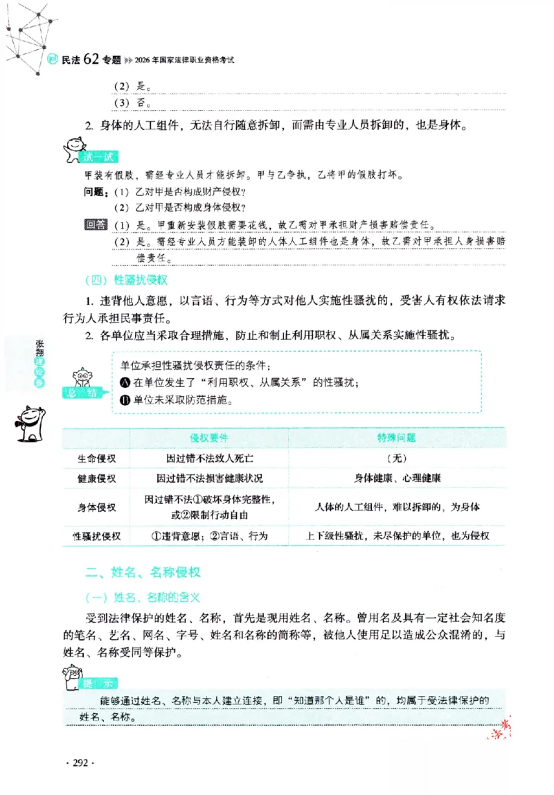 OCR电子书2026厚大法考理论卷民法62专题-张翔_26精讲卷_26众合法考精讲pdf_赠