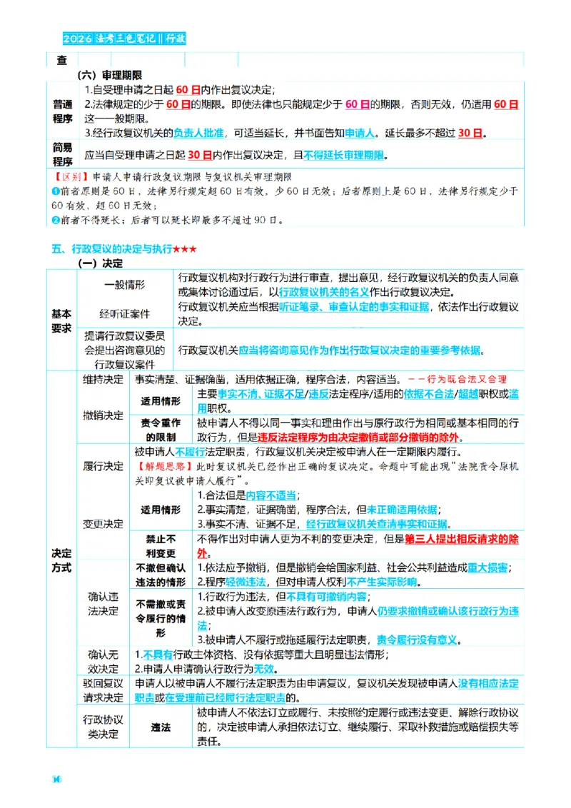 ⒌2026详细版三色笔记-行政-106页_26法考-三色笔记-最新版