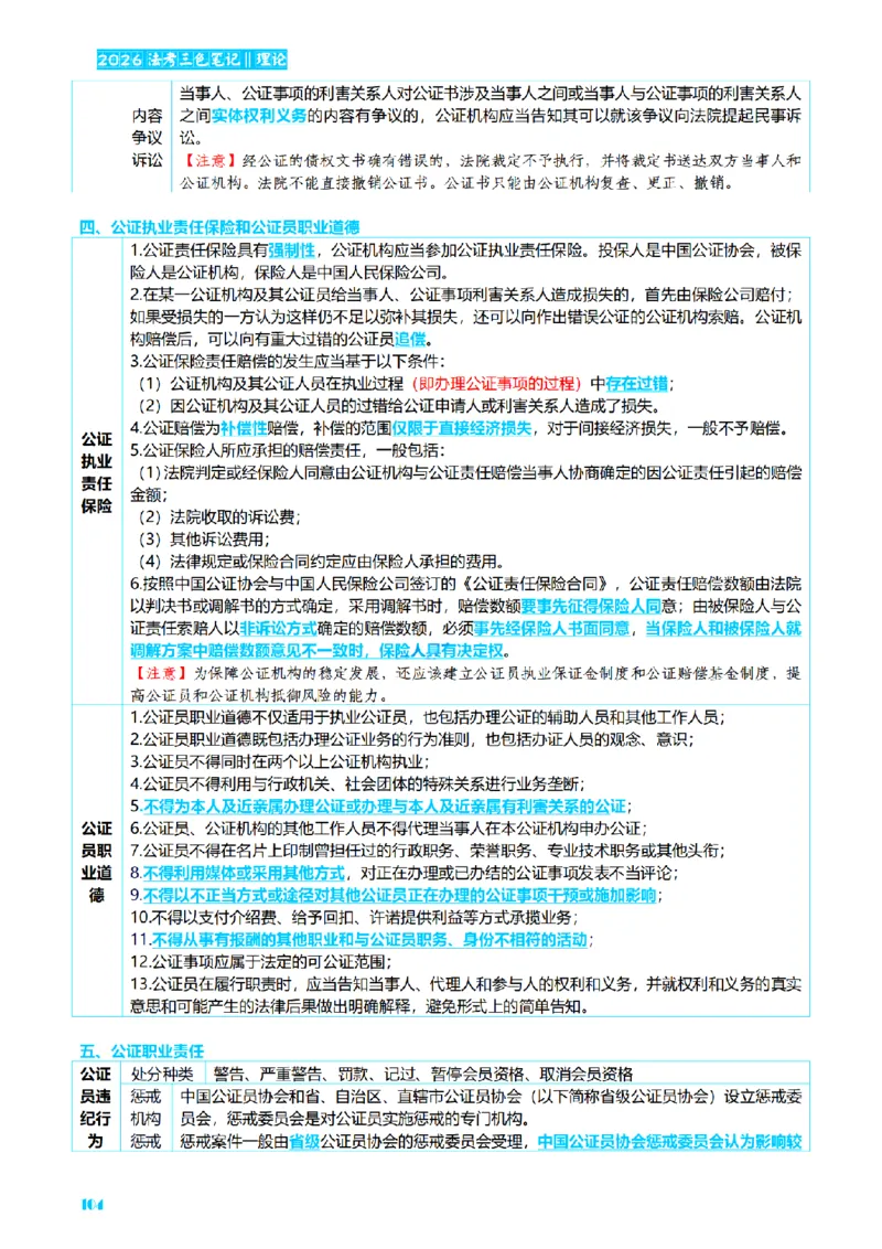 ⒏2026详细版三色笔记-理论-124页_26法考-三色笔记-最新版