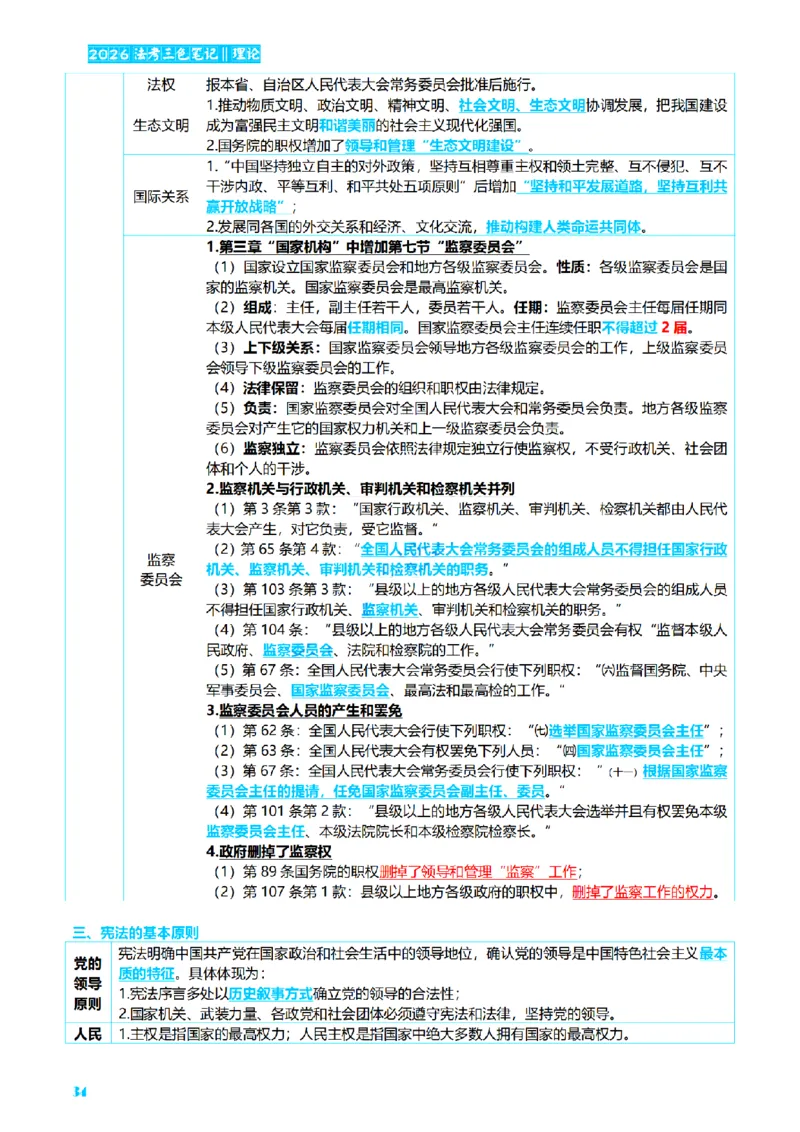 ⒏2026详细版三色笔记-理论-124页_26法考-三色笔记-最新版