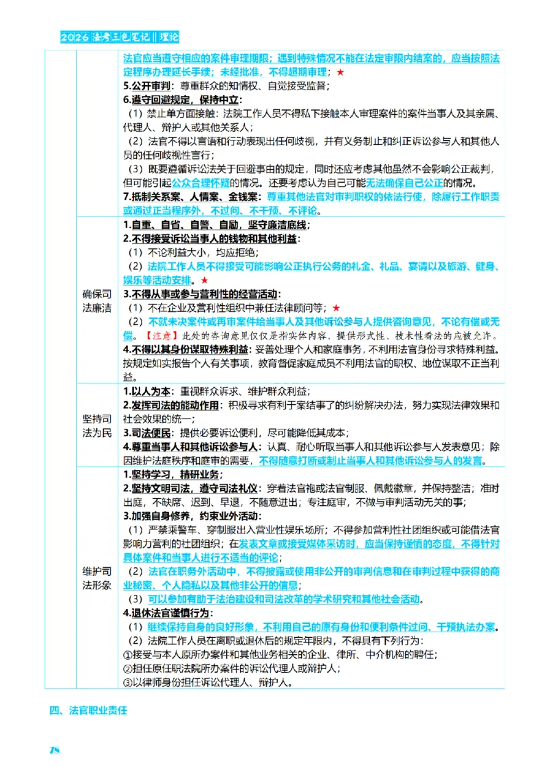 ⒏2026详细版三色笔记-理论-124页_26法考-三色笔记-最新版