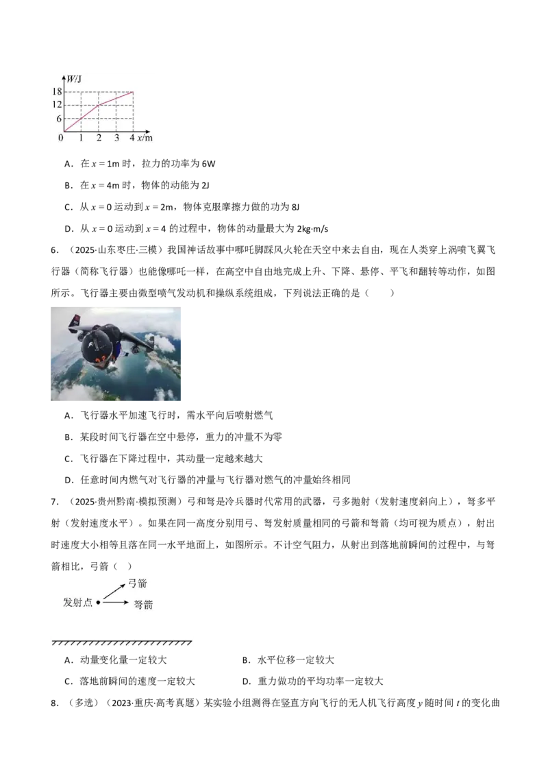 第33讲动量动量定理(原卷版)_2026高考物理_222026版物理《高考一轮复习举一反三》全国版_第33讲动量动量定理