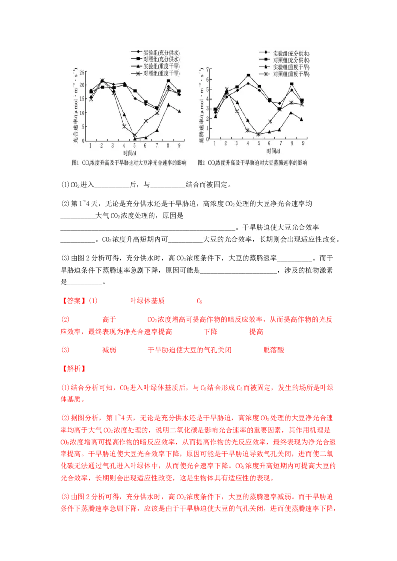 考点12光合作用（核心考点讲与练）-2023年高考生物一轮复习讲练测（全国通用）（解析版）_通用版（老高考）复习资料_2023年复习资料_一轮复习