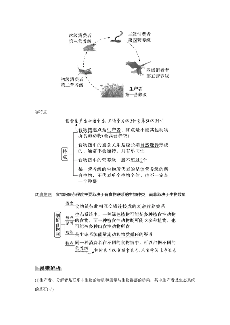 第29讲　生态系统及其稳定性_新高考复习资料_2023年新高考复习资料_一轮复习_2023年新高考大一轮复习讲义_2023年高考生物一轮复习讲义（新人教新高考）_赠补充习题