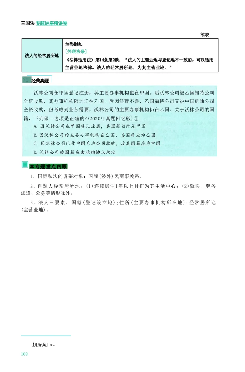 法考精讲卷三国法-杨帆（高清无水印）_26精讲卷_26众合法考精讲pdf_众合七科